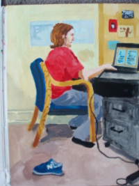 Myself Attached to a computer 2008 